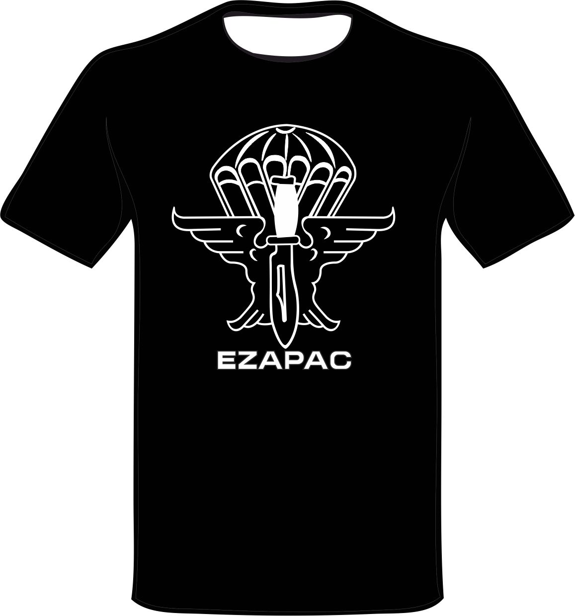 Camiseta Escuadrón de Zapadores EZAPAC negra